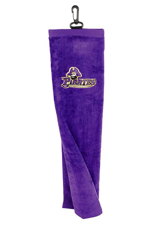 Purple Trifold ECU Golf Towel