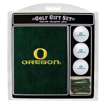 Team Golf Oregon Ducks Fighting Duck Gift Set (Towel, Balls, Tees)